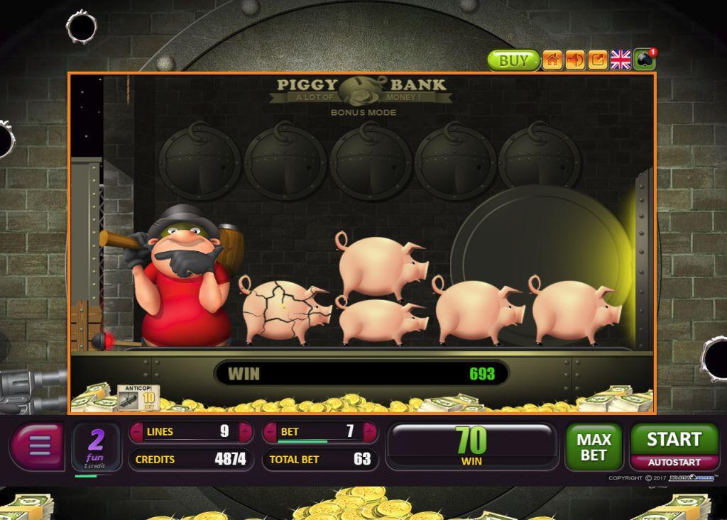 Игровой автомат Piggy Bank (Свиньи копилки) играть бесплатно